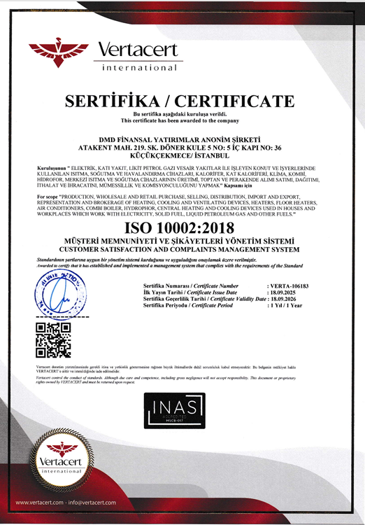 KALORİFER VE TERMOSİFON 10KW - 13